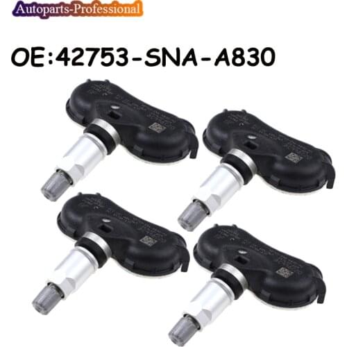 4 Pcs/lot For Honda Civic TPMS Sensor Tire Pressure Monitor System 315MHZ 42753-SNA-A830 42753-SNA-A830-M1 42753SNAA830M1 Car