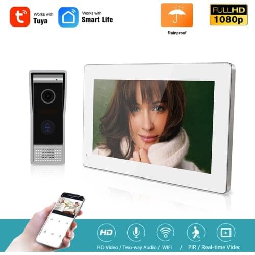 1080P Wifi Smart Video Doorbell,Wireless Camera Phone Call Audio Intercom,Remote Control by Alexa,Google Assitant Tuya Smartlife