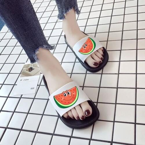 Women Shoes Fruit Party Cute Printing Cartoon 2021 Harajuku cartoon graphic Comfortable Fashion Indoor Bedroom Home Women Shoes
