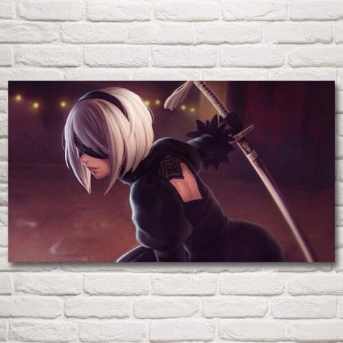 1 Panel NieR:Automata 2B Game Canvas Printed Painting For Living Room Wall Art Home Decor HD Picture Artworks Modern Poster