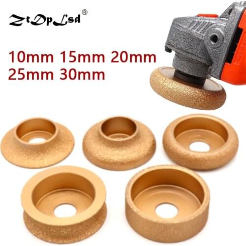 1pcs Brazing Diamond Angle Grinder Stone Grinding Wheel Semi-circular Straight Edge Round Glass Pottery Porcelain Marble Disc