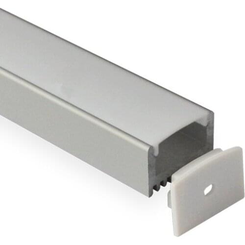 10mm deep aluminum LED profile with flange for LED strips light in LED bar lights, 1m length, 10m/lot, FREE SHIPPING