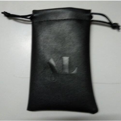 1000pcs/lot CBRL 8*12cm pu leather drawstring bag jewelry bags wholesale custom gift pouch with custom logo and free shipping