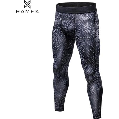 2018 New Gym Compression Bodybuilding Pantalones Workout Fitness Tights Trousers Sweatpants For Men Sport Running Leggings
