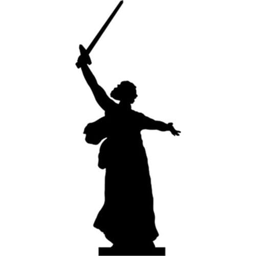 7*17CM Russia Volgograd City Monument Symbol of Car Stickers Decorative Decals C2-0102