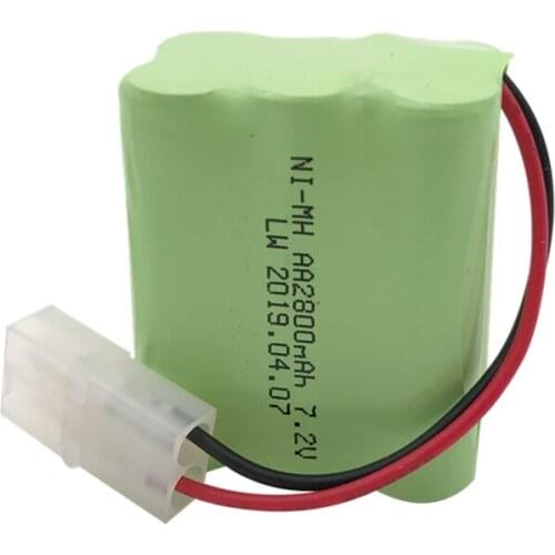 7.2v 2800mah battery pack 7.2v battery 6*AA NIMH battery for Remote control electric toys Cars Boats lighting L6.2-2P Plug