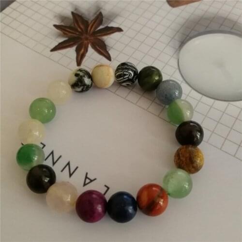 Reiki Natural Stone 7 Chakra Bracelets Healing Crystal Bracelet Various gemstone Beads Gifts for Women 2020 hot crystal