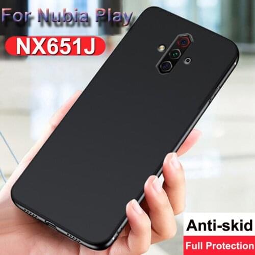 6.65" Case For ZTE Nubia Play 5G Case NX651J Black Silicone TPU Soft Back Cover Coque For Nubia Play NX 651J Phone Cases shell