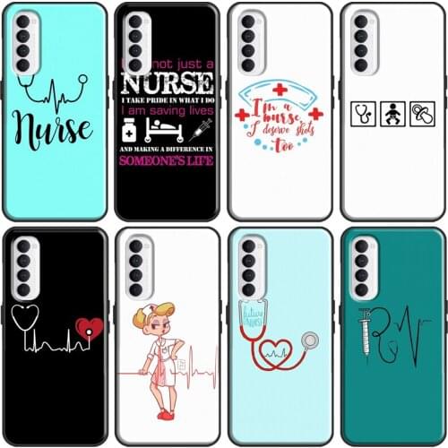 Stethoscope Heart Medical Nurse Cover For OnePlus 8 Pro 9 Pro 9R Nord 7T 8T Case For Realme 6 7 8 Pro Q3 GT Neo C3 C15 C21