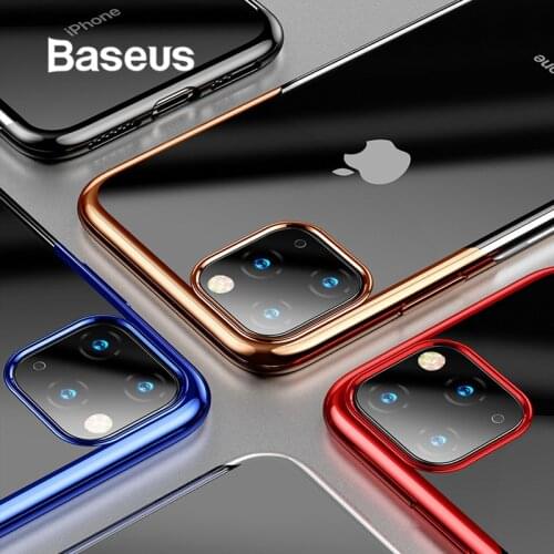 Baseus Luxury Silicone TPU Case For iPhone 11 Pro Back Cover Case For iPhone 11 Pro MAX Ultra Thin Soft Anti Knock Phone Case