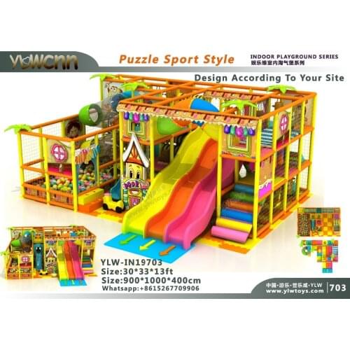 Children indoor playground soft play structure YLW-IN19703