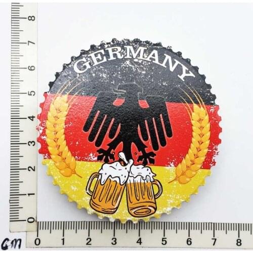 Germany)Fridge Magnet Creative Travel Commemorate Crafts 33D Ornaments Magnetism Resin Material Refrigerator Stickers