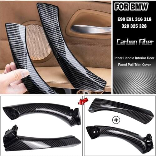 Quality Interior Plastic Door Pull Handle with Cover Trim For BMW 3 Series E90 E91 E92 316 318 320 325 328i Car Styling