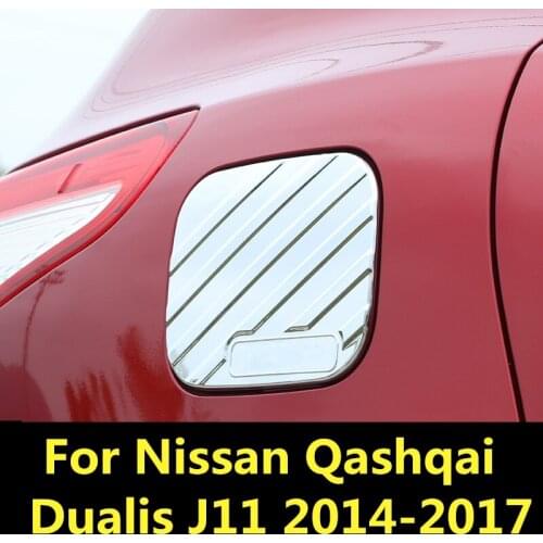 For Nissan Qashqai Dualis J11 2014-2017 ABS Chrome Oil Gas Fuel Tank Cap Cover Gas Tank Decorative Exterior decoration styling