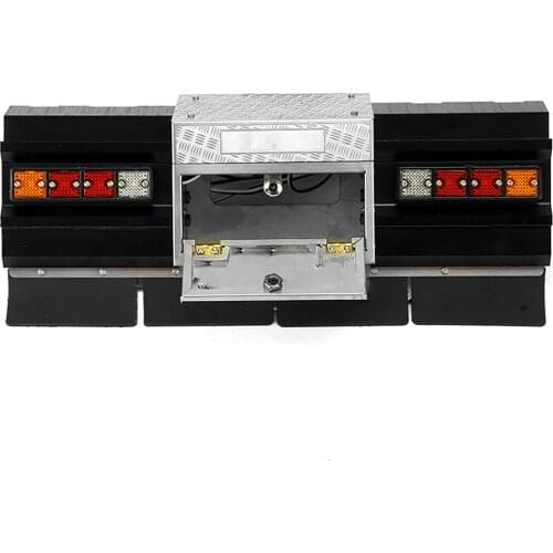 RC Car Metal Tail Beam Tail Light Toolbox Set for Tamiya 1/14 Volvo FH16 56360 RC Truck Trailer Modification Parts