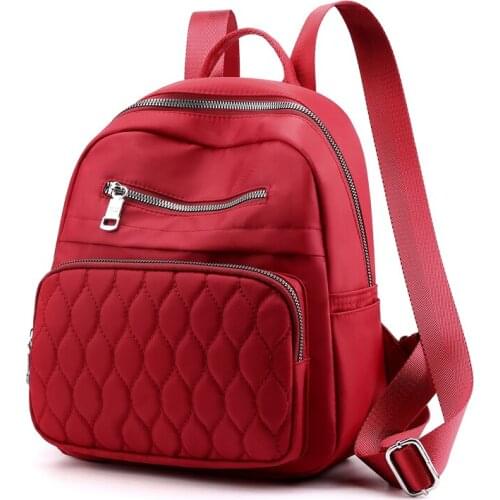 Fashion Small Backpack Mini Casual Women Nylon Backpack for Teenage Girls Bolsa Mochila Feminina Waterproof Women Bagpack