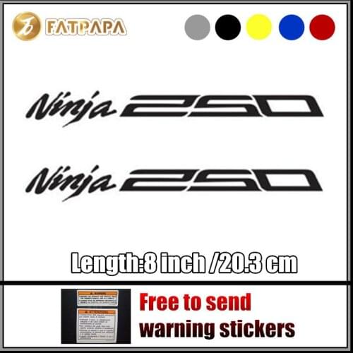 Motorcycle bike Fuel tank Wheels Fairing notebook Luggage helmet MOTO Sticker decals For Kawasaki Ninja 250 Ninja250