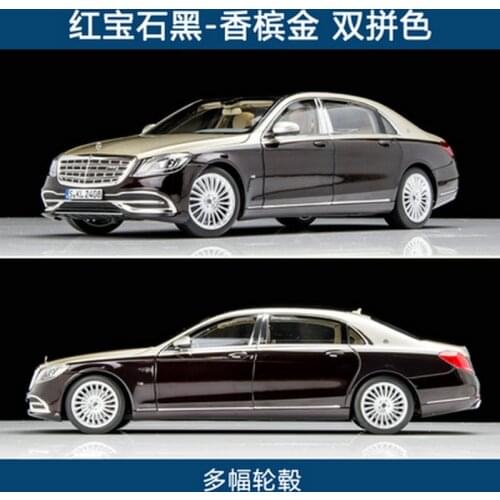 NOREV 1:18 2018 Benz S-class Maybach S650 X222 Realistic alloy car model gifts