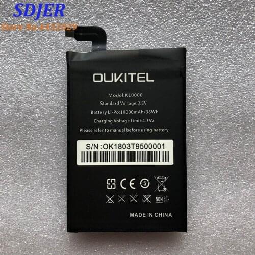 Oukitel k10000 Battery Original Large Capacity 10000mAh Battery Replacement For oukitel k10000 Mobile Phone