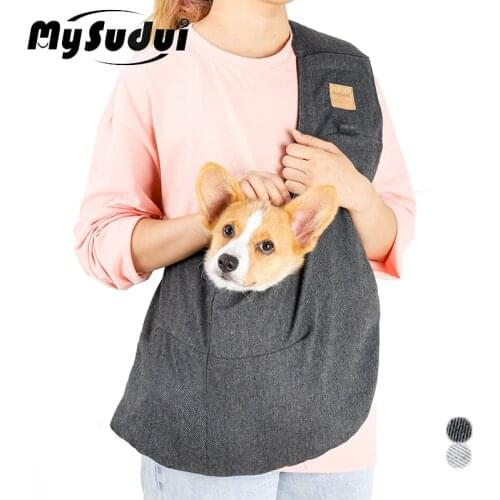MySudui Pet Cat Dog Carrier For Dogs Backpack Shoulder Bag Sling Front Carrying Accessories For Small Dogs Cats Outdoor Walking