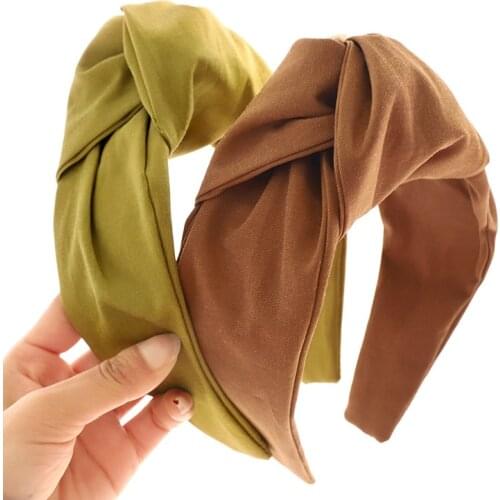 Satin Big Knot Hairband Knotted Headband Adult Hair Accessories