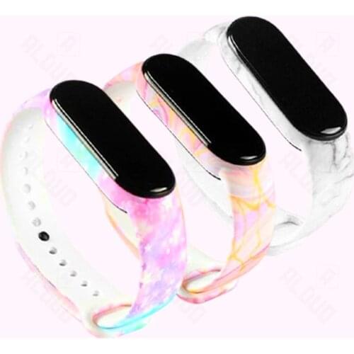 Colors Strap For Xiaomi Mi Band 6 5 4 3 Sport Bracelet Silicone Wristband Replacement TPU Strap For Xiaomi Mi Band5 band6 Strap