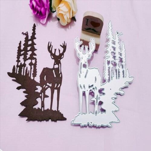 Christmas tree and deer Metal Cutting Dies for DIY Scrapbooking Album Paper Cards Decorative Crafts Embossing Die Cuts