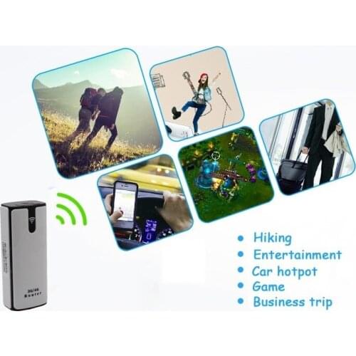 With 2200mAh Power Bank Mini 2G 3G Pocket Wireless Router With SIM Card Slot