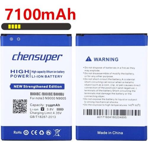 100% Genuine 7100 mAh B800BC Replacement Battery for Samsung Galaxy Note 3 III N9000 N9005 N9006 N9008+Tracking number