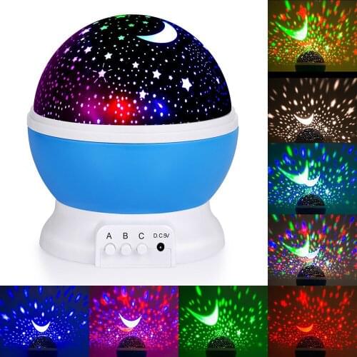 DC 5V Star Master Rotating Night Light Projector Lamp for Kids Lights Lamps Bedroom Romantic Home Decorative for Drop Shipping