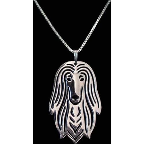 Afghan Hound Pendant Necklace Hunger Games Jewelry Women Best Friend Choker 10pcs/lot