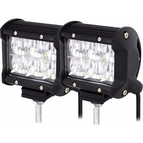 2pcs 5D Car LED Work Light Offroad Lights 18W 6500K Led Chips Flood&Spot Driving Lamp Sportlight for 12v 24v Vehicle SUV ATV