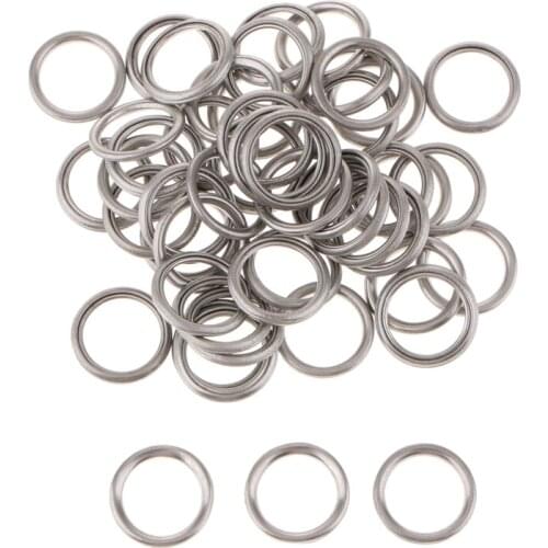 50PCS M14 Oil Crush Washers/Drain Plug Gaskets for Mitsubishi V5 V6 MD050317