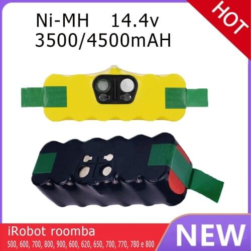 Bateria para robô aspirador, para irobot roomba série 3500, 4500, 500, 600, 700, 800, 900, 600, 620, 650, 700, 770, 780 e 80