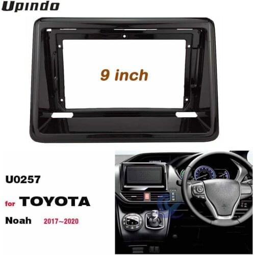 2 Din 9 Inch Car Radio Fascias for TOYOTA Noah 2017+ Dashboard Frame ABS PC Installation DVD Gps Mp5 Android Multimedia Player