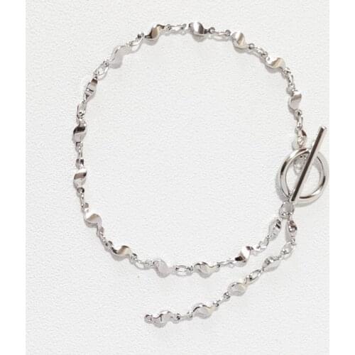 Bracelet ins designer hand-decorated white and gold cloud shape bracelets