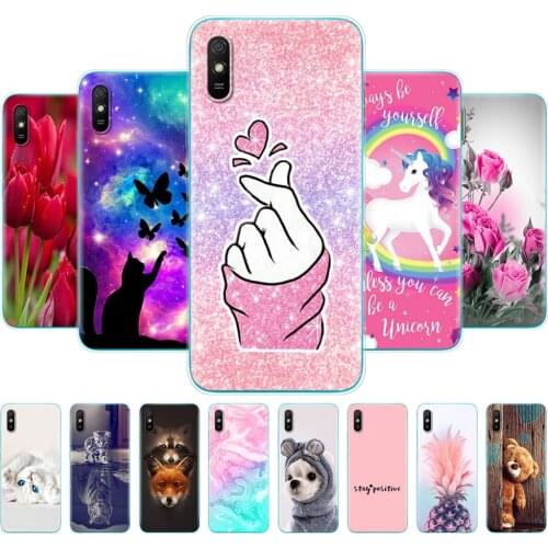 For xiaomi redmi 9A Case 6.53 inch Silicon Soft TPU Back Phone Case Cover For redmi 9A fundas etui bumper Full Protection coque