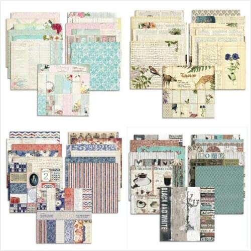 6 Inch Scrapbook Paper Card Background Paper Decorative Craft Paper Pad For DIY Photo Album Card Making Scrapbooking Decorations