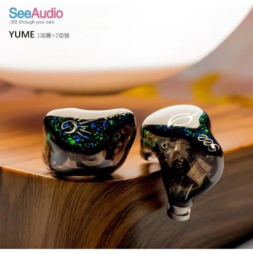 FENGRU SeeAudio Yume 1 DD + 2 BA 3 unit Hybrid HIFI Earphone DJ Music Monitor IEM 2Pin 0.78mm 5N OCC Detach Headset