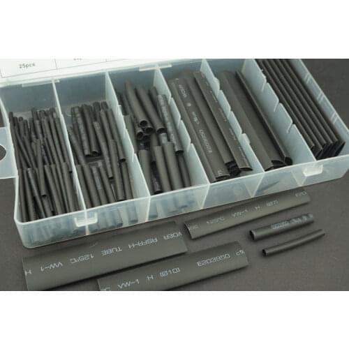 127PCS/Lot Electronic wire connection insulation pipe heat shrinkable tube Assortment