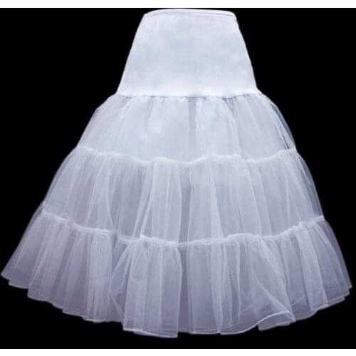 Short Organza Petticoat Crinoline Vintage Wedding Bridal Petticoat for Wedding Dresses Underskirt Rockabilly