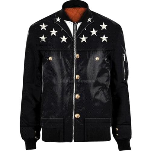 Black New star 3D Mens bomber jackets Hoodie Men Women New Fashion Zipper Hooded Long Sleeve Pullover Style