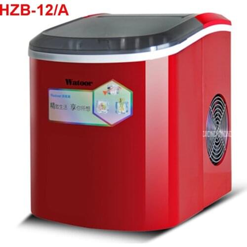 HZB-12/A 220 V/ 50 Hz Ice machine commercial milk tea shop home small automatic ice machine large capacity 15kg/24h Ice Maker