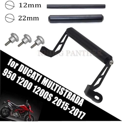 Mobile phone Navigation bracket USB phone charging for DUCATI MULTISTRADA 950 1200 1200S 2015-2017