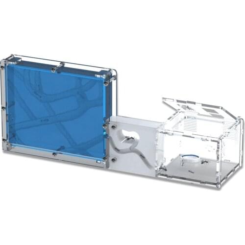 Ant Housing Nest Insect Cage Farms Feed Plastic Acrylic Display Trapezoid Box