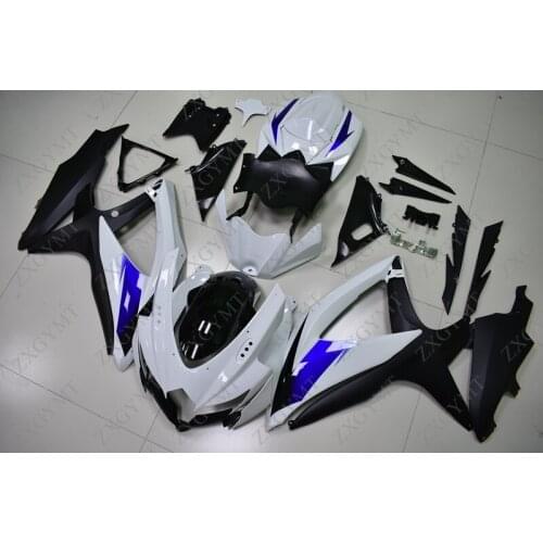Body Kits GSXR750 2008 - 2010 K8 White Black Body Kits for Suzuki GSXR600 2010 Motorcycle Fairing for Suzuki GSXR750 08 10