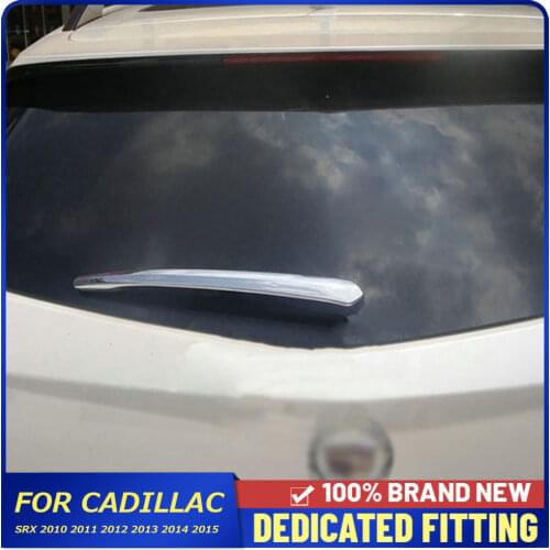 For Cadillac SRX 2010 2011 2012 2013 2014 2015 ABS Chrome Rear Window Screen Wiper Cover Trim Strips Car Accessories