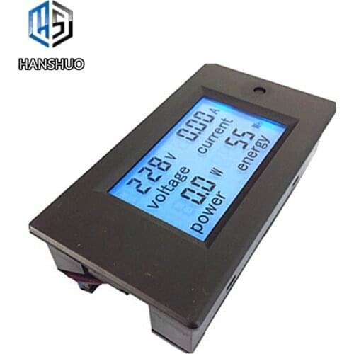 New 4 in 1 meter Voltage Current Power Energy meter Gauge AC 80-260V 20A voltmeter Ammeter Watt Power Meter