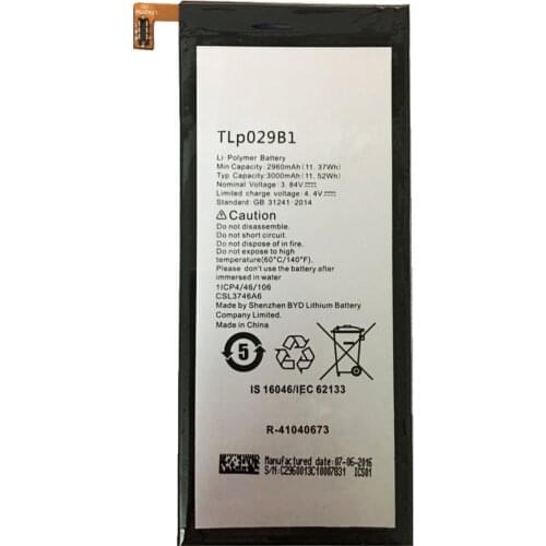 New 3.84V 2960mAh TLp029B2 battery For Vodafone Smart Ultra 7 VFD700 VFD-700 TLp029B1 smart phone