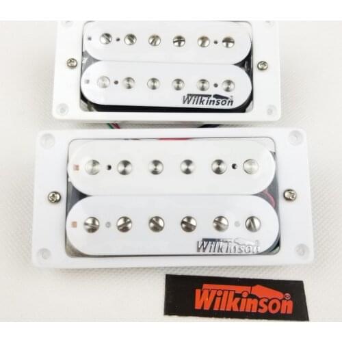 NEW Wilkinson White Humbucker Pickup Set WHH(N+B) WVSM Guitar Pickup